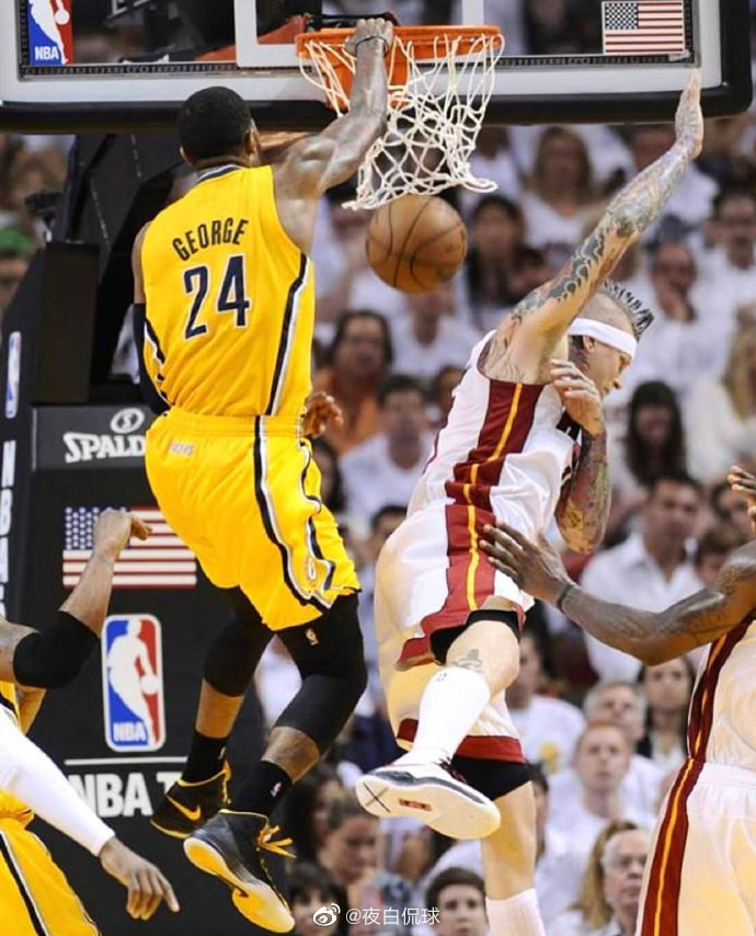 保罗乔治当年隔扣"鸟人"安德森这一球是不是被低估了!