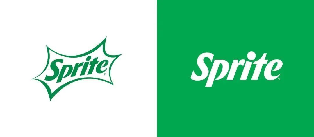 雪碧 视觉新形象采用英文字体"sprite"