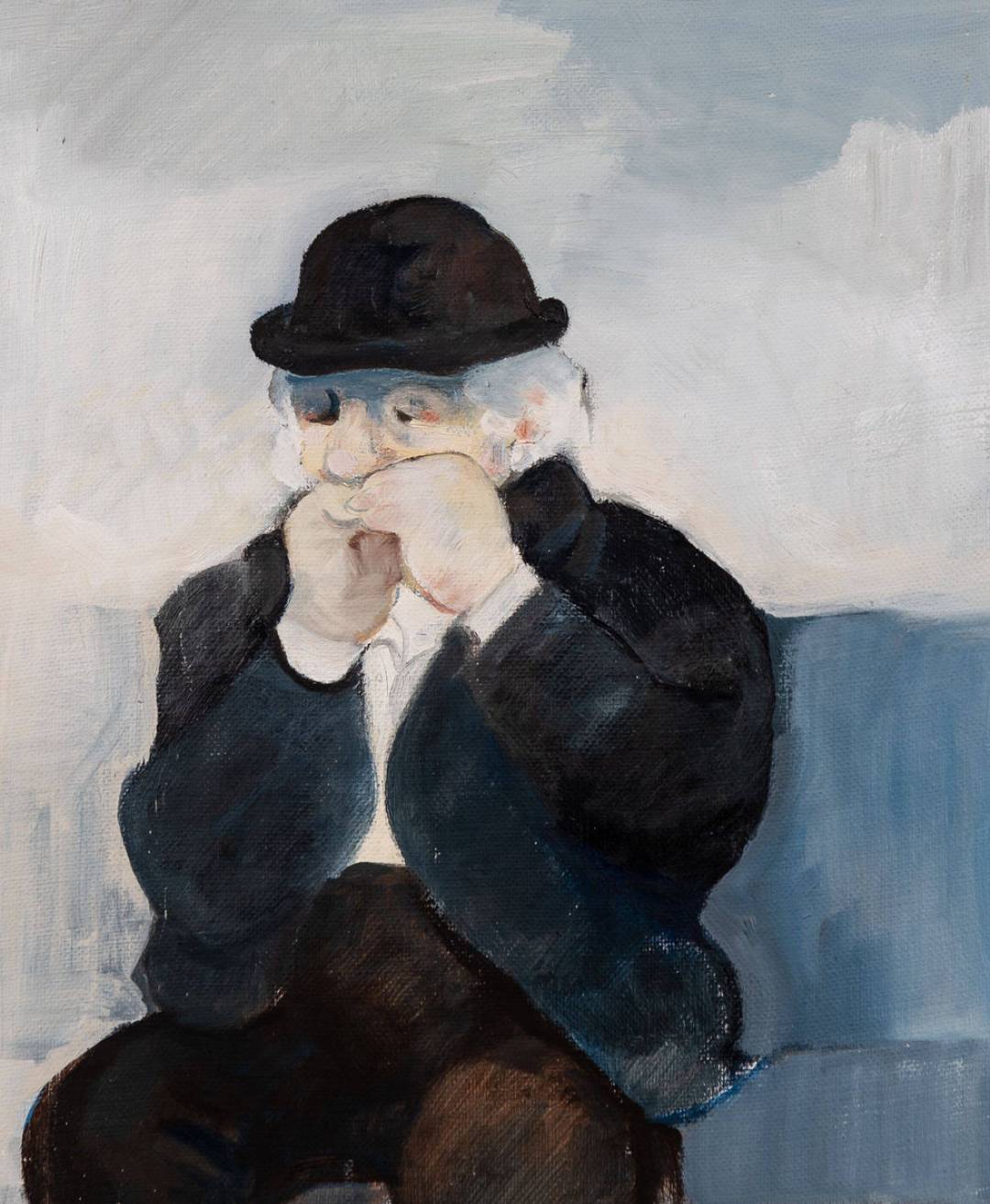 不为人知的艺术家前拳击手兼建筑工人 eric tucker 在英国沃灵顿的