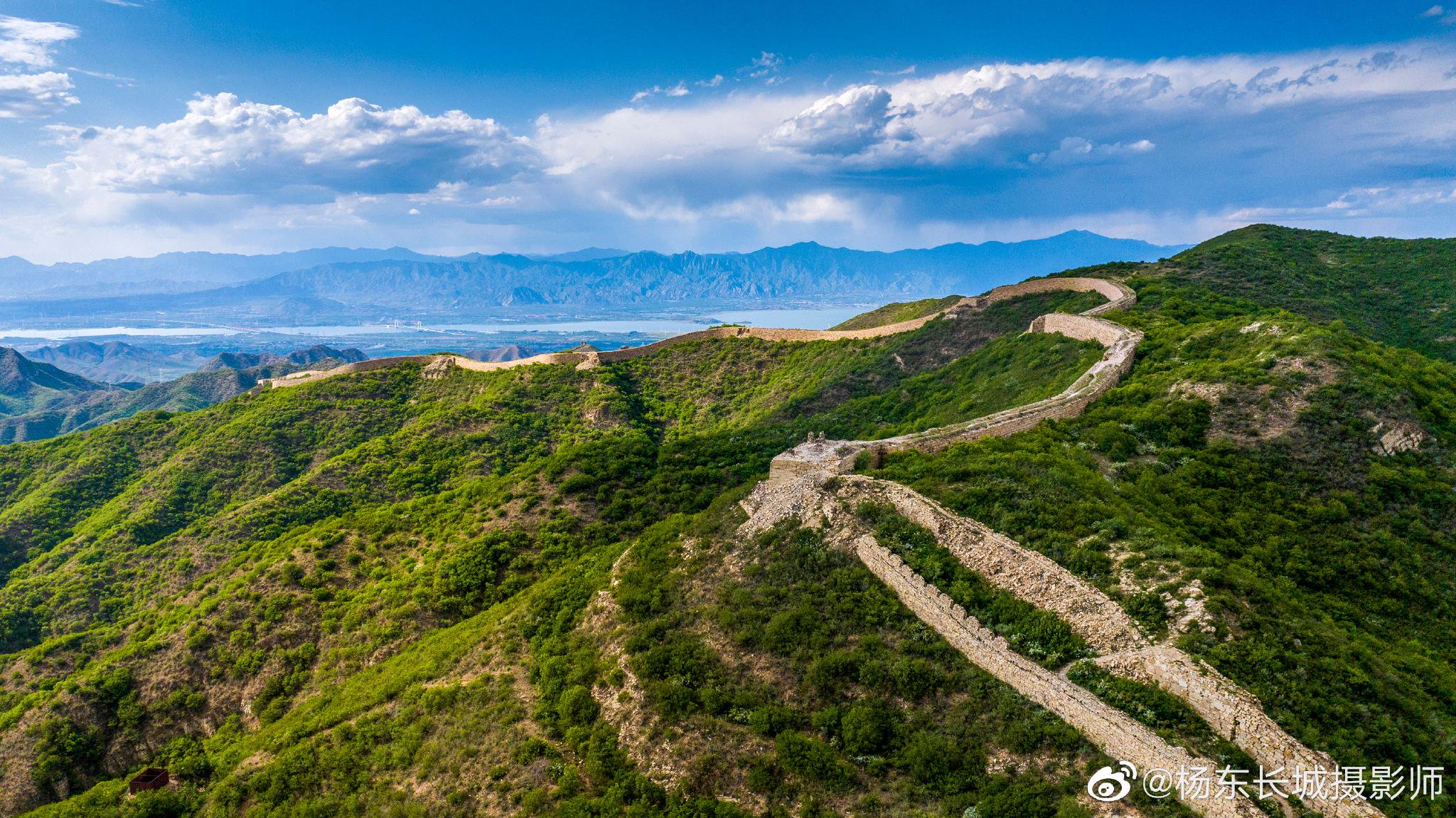 蓝天白云 河北怀来庙港样边长城我来啦_高清图集_新浪网