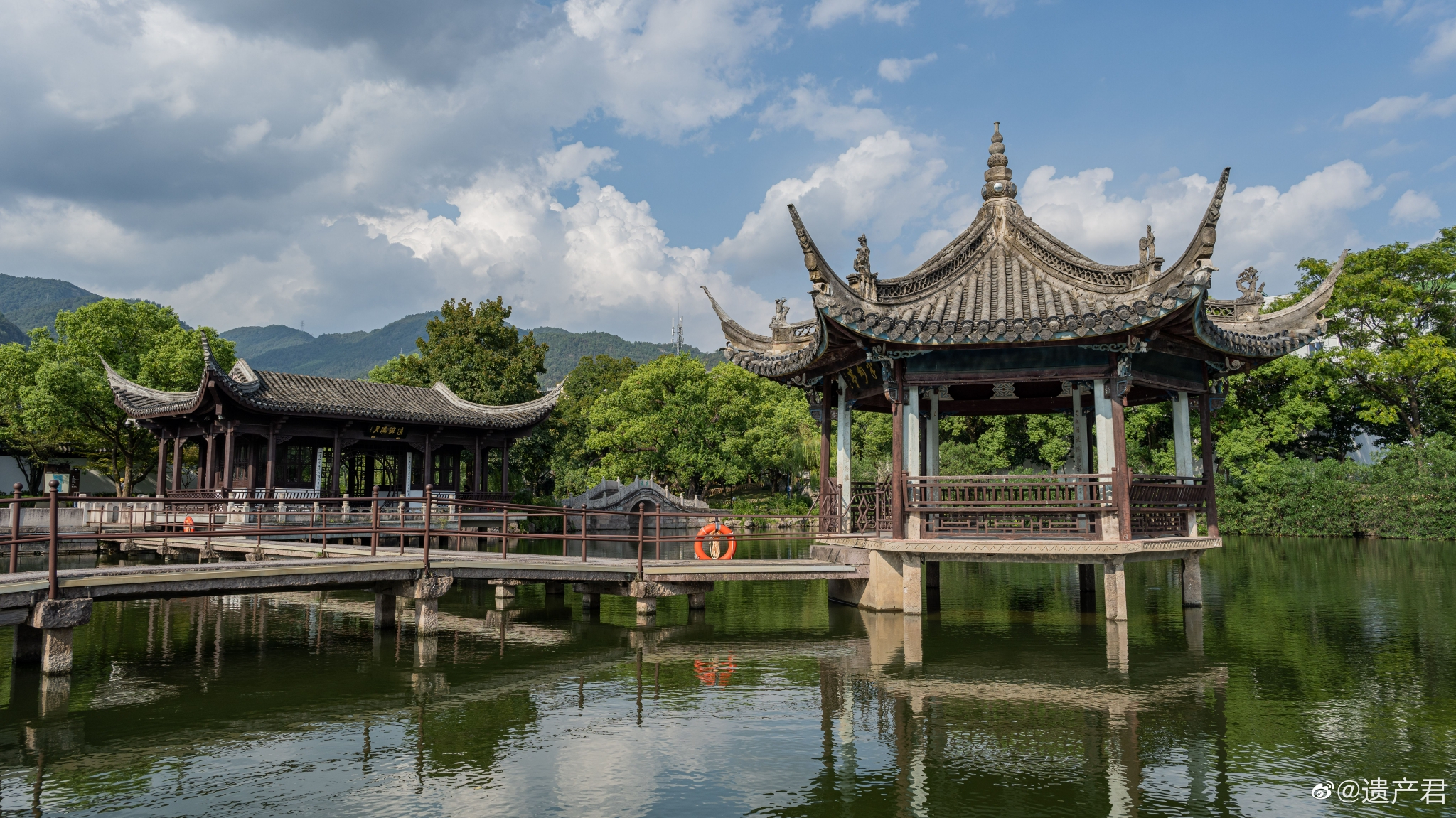 台州临海东湖,远山近水楼台榭__财经头条