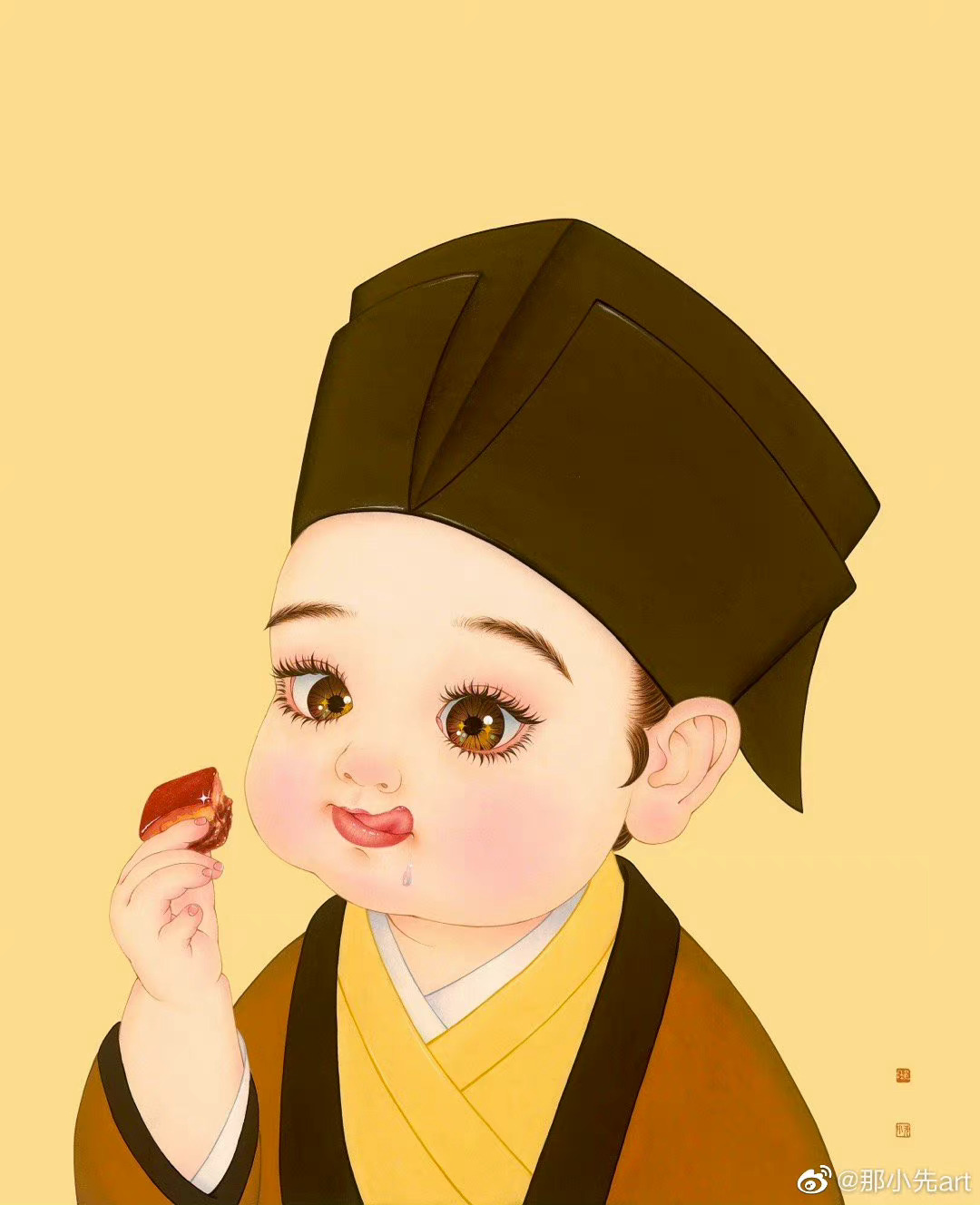 肉嘟嘟的国风系列,有亿点萌 那小先art__财经头条