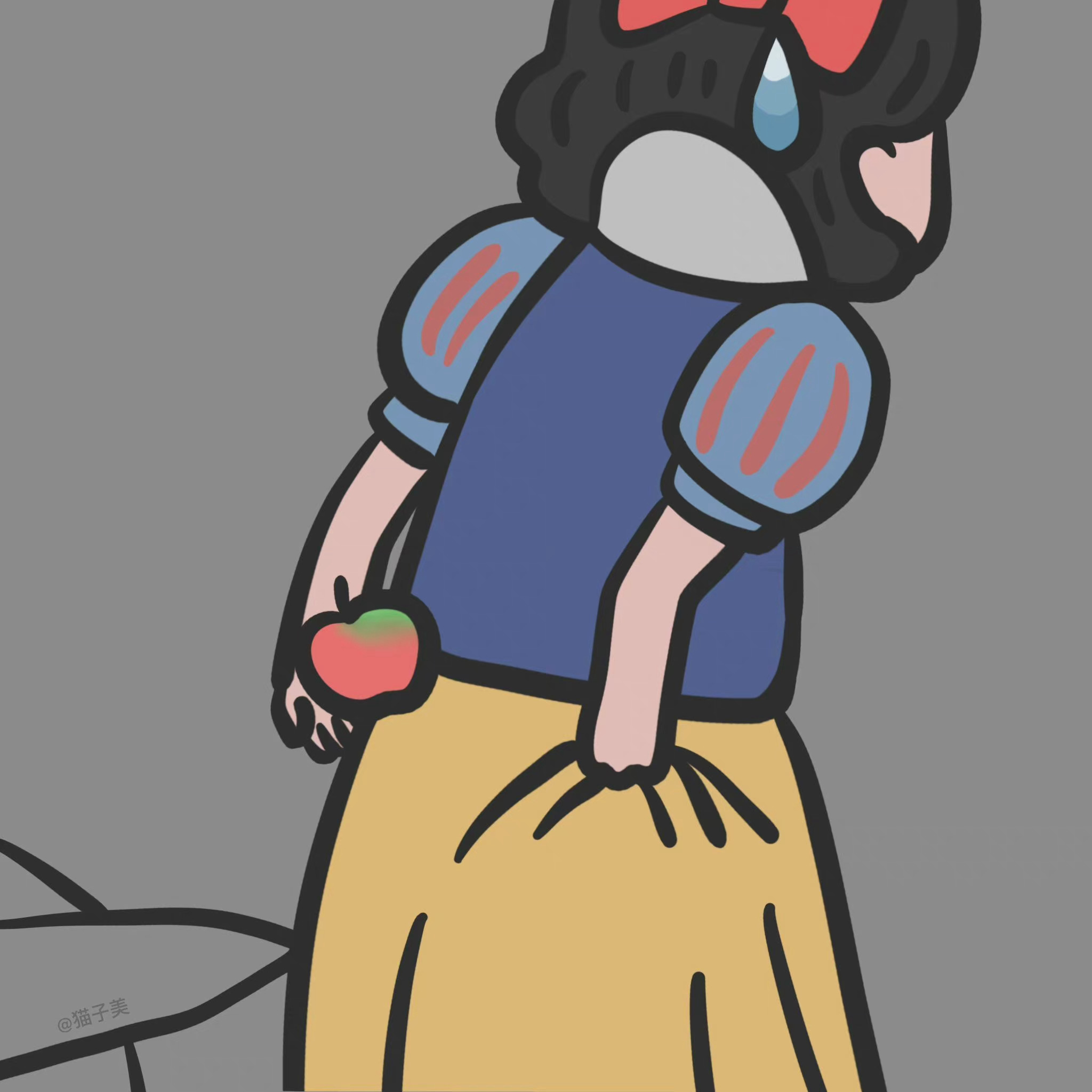 迪士尼公主挠屁屁表情包