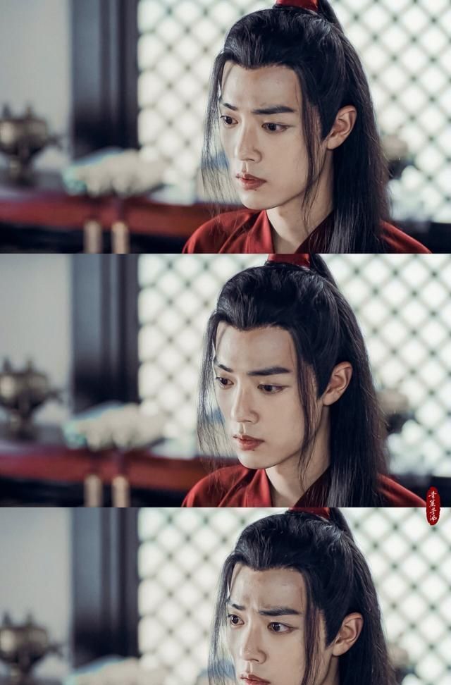 肖战惊艳魏无羡红衣造型合辑!"温山软水万千