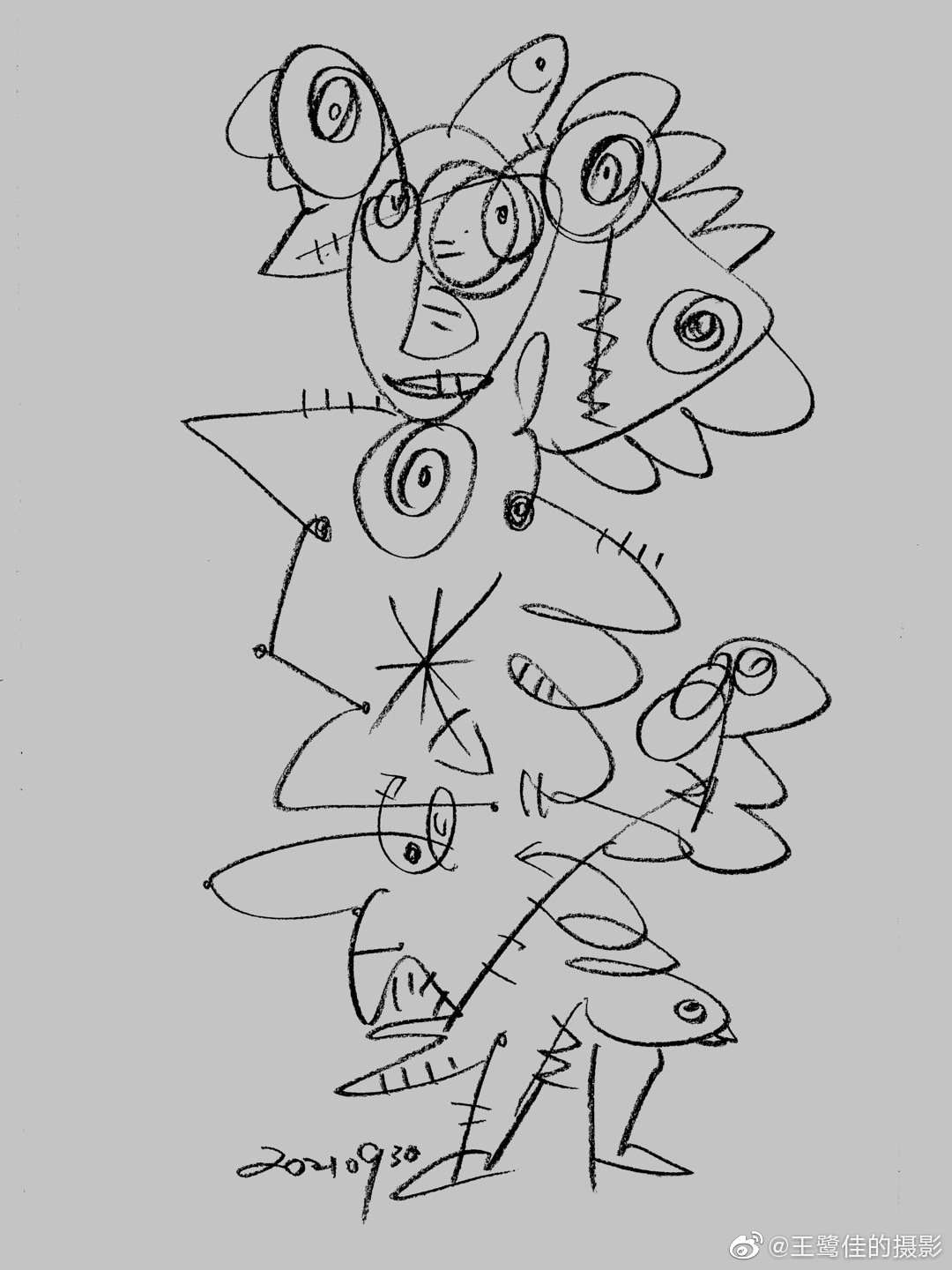 王鹭佳印象意象心象抽象画象