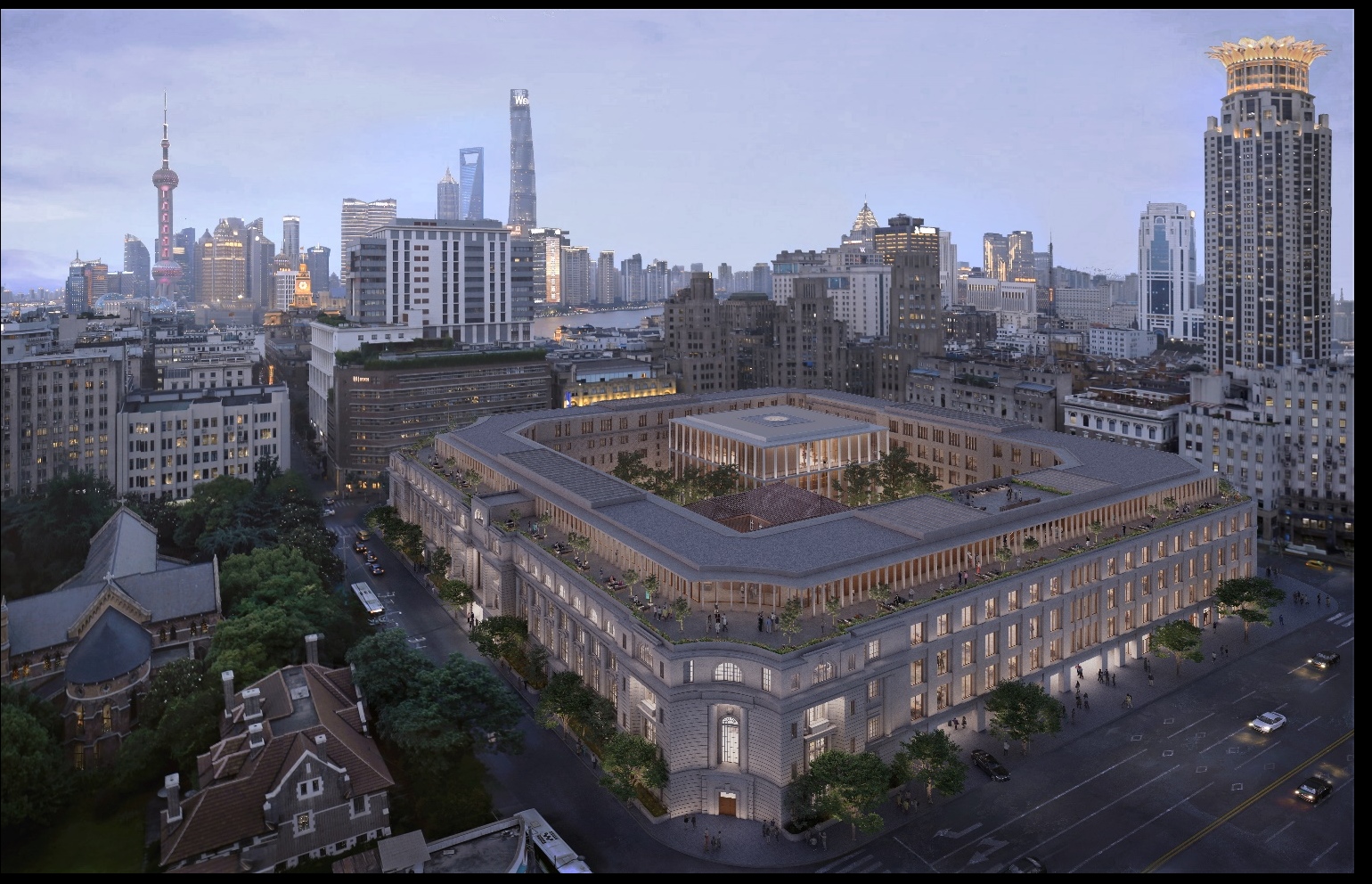 历经百年，上海老市府大楼实现围合|黄浦区|福州市|上海市|福建省|竣工_新浪新闻