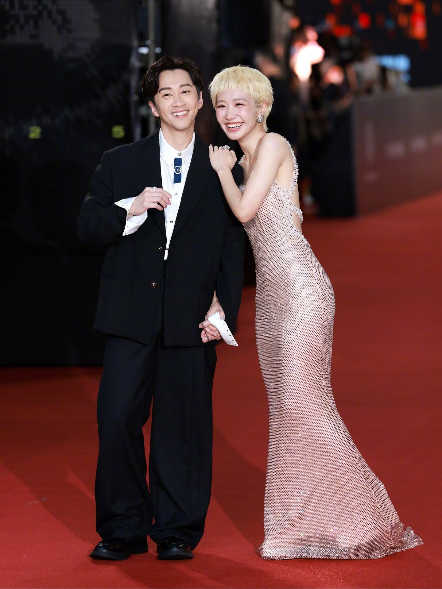 出席的新婚夫妇陈汉典与妻子