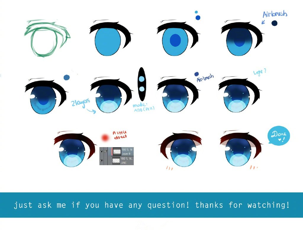 一些动漫q版萌系眼睛绘制过程_高清图集_新浪网