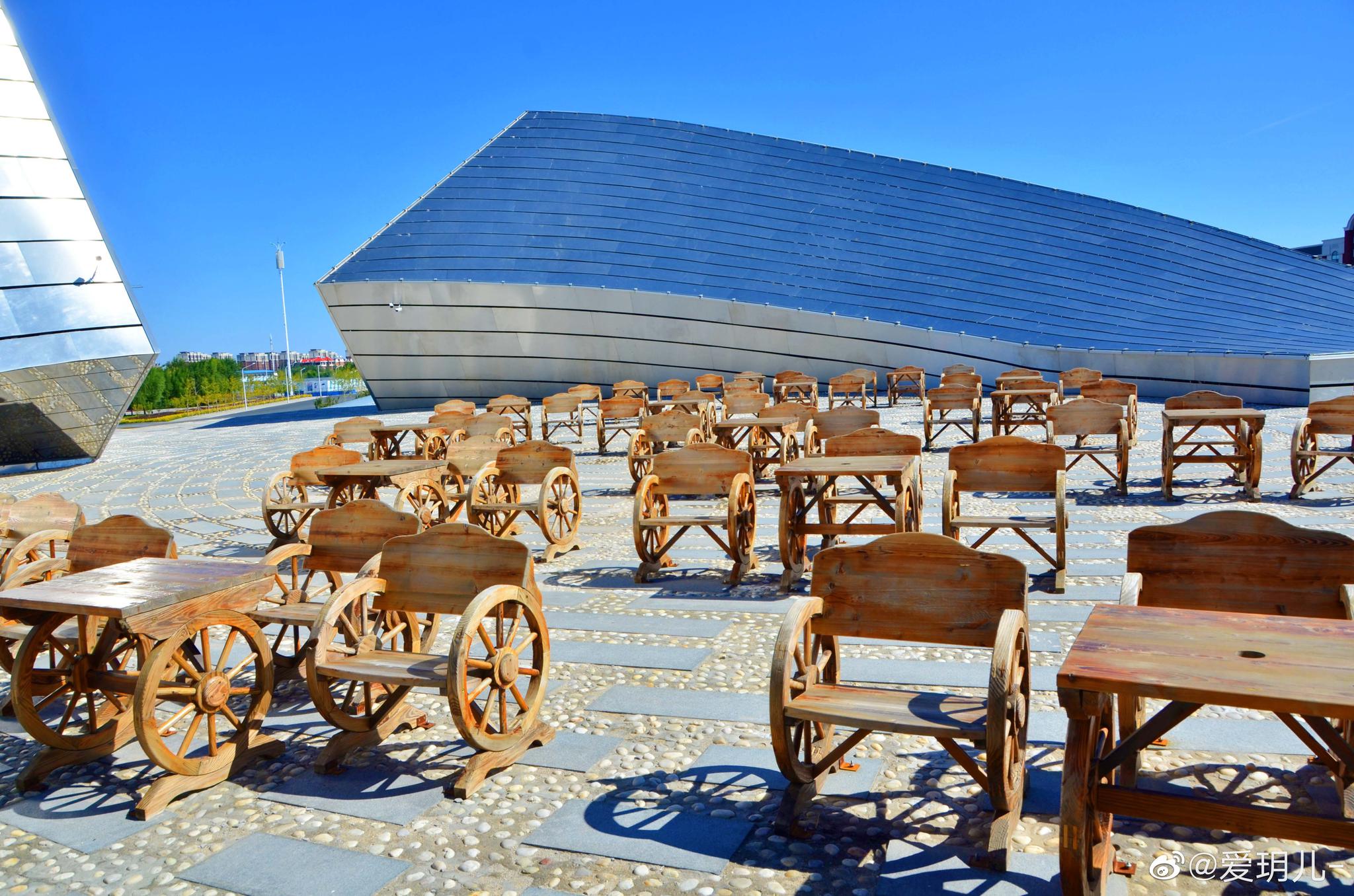 通辽市乌力格尔博物馆建筑很有个性