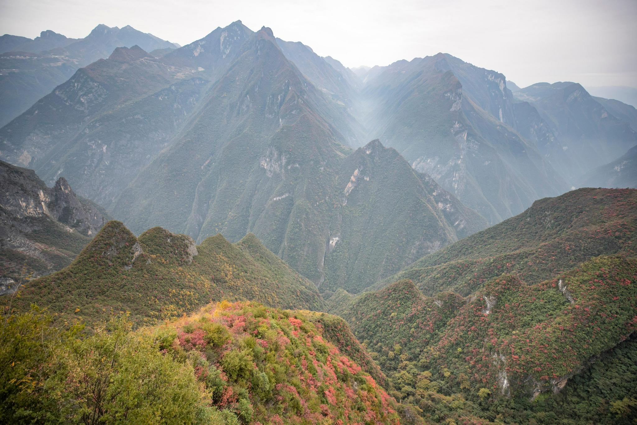 (美丽中国)重庆巫溪:漫山斑斓 层林尽染|巫溪县|重庆市|兰英大_新浪