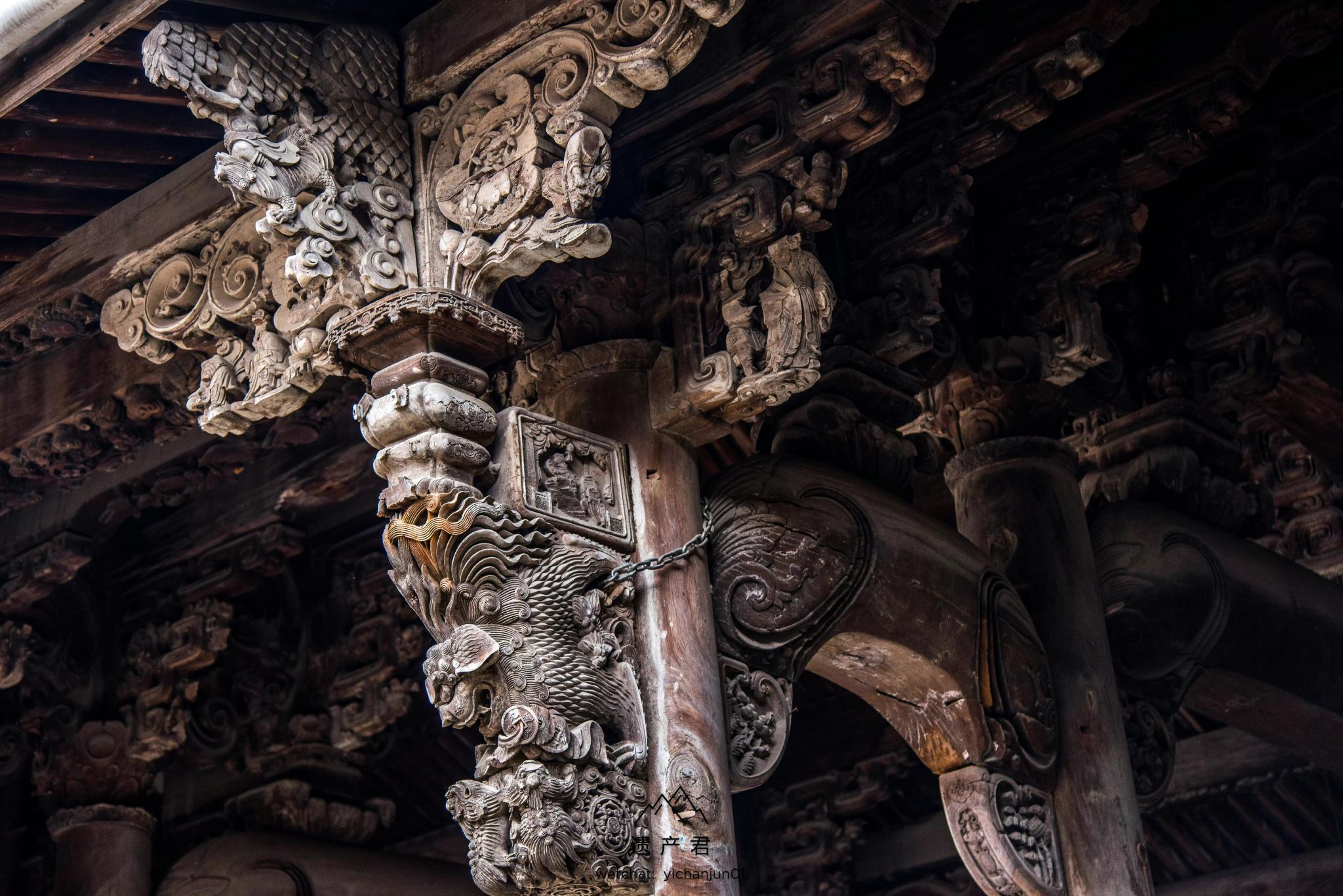 清代古民居上的东阳木雕,古雅而精美