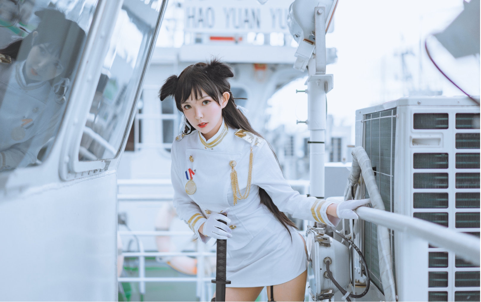 fgo爱宕绝美cos:美丽的女军官,我可以搭乘你的军舰吗?