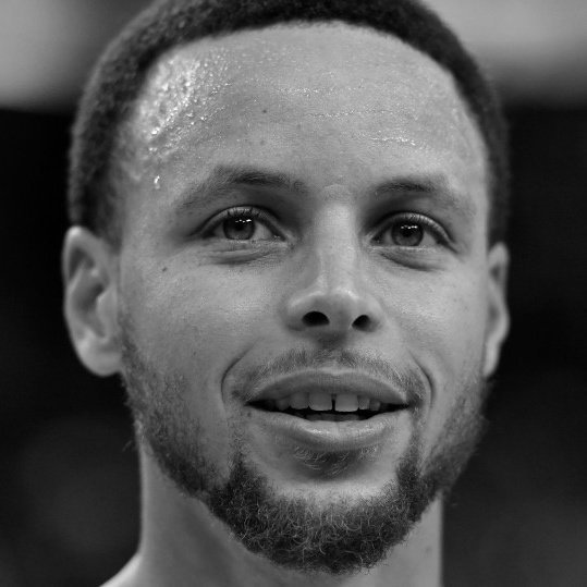 分享一组库里高质感黑白照头像!太萌了!