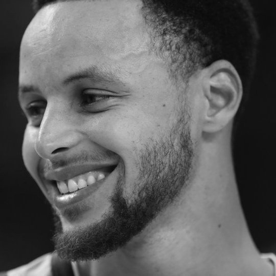 分享一组库里高质感黑白照头像!太萌了!