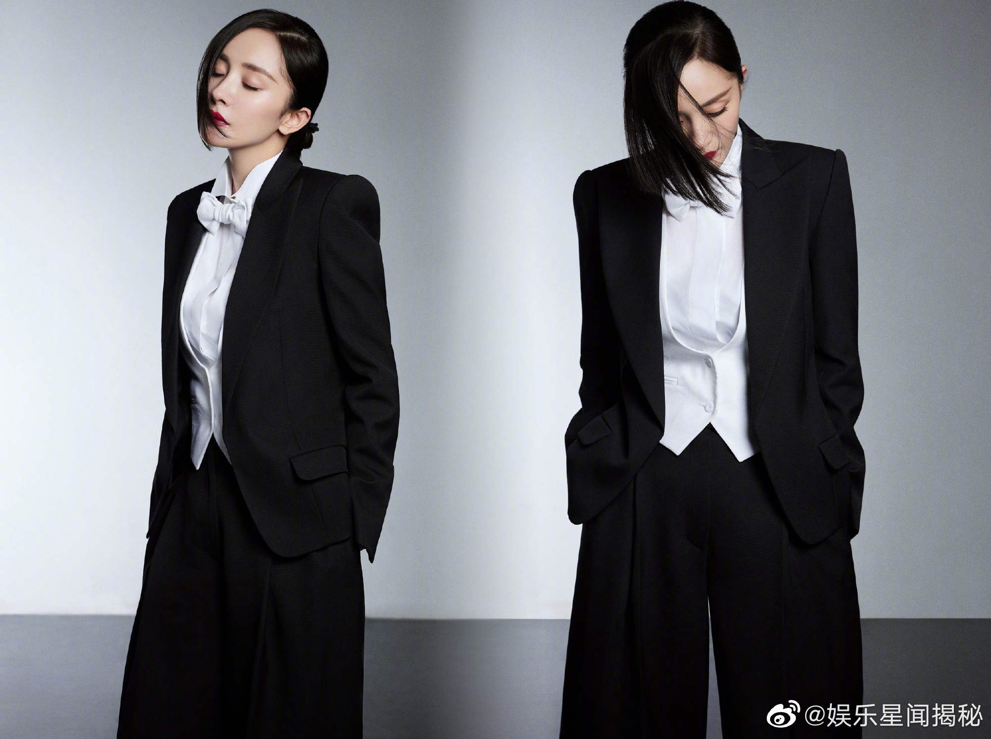 杨幂今晚look来了,好飒好a!姐的美貌鲨我!