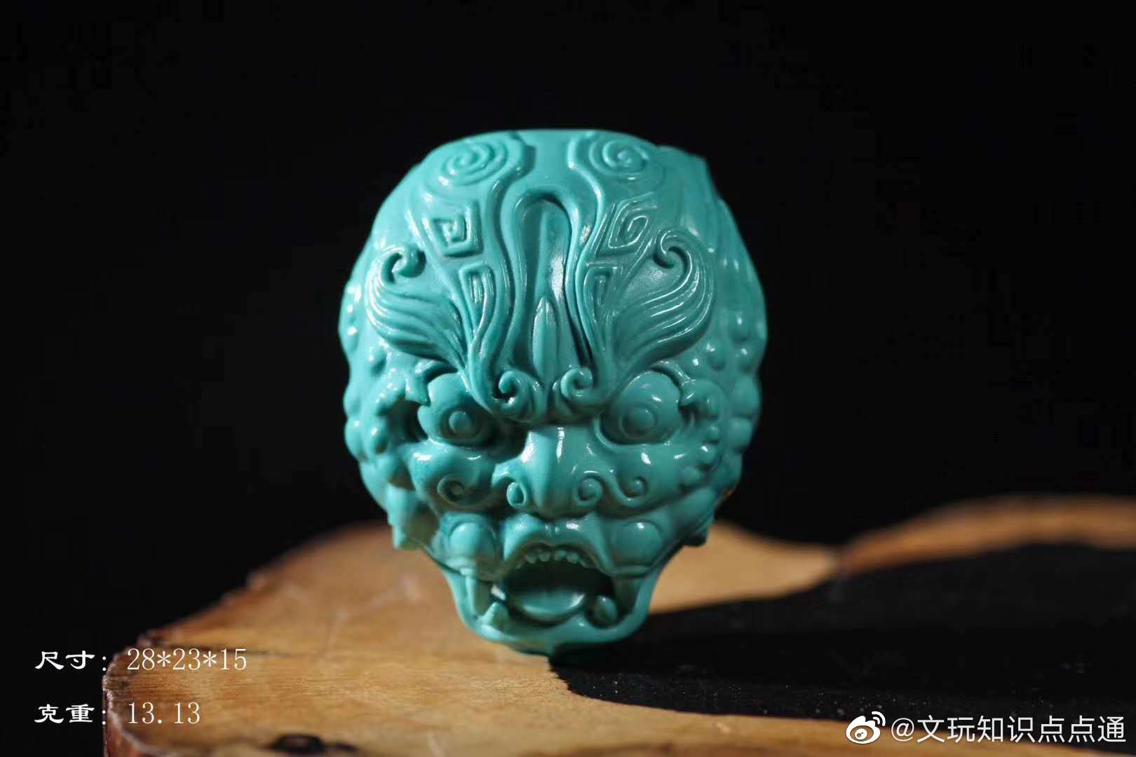 最近发的产品风格都偏阴柔唯美,来款饕餮纹守护兽面!苏工精雕