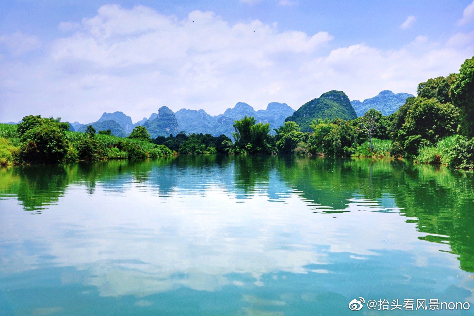 广西大新安平仙河像名字一样自带着仙气