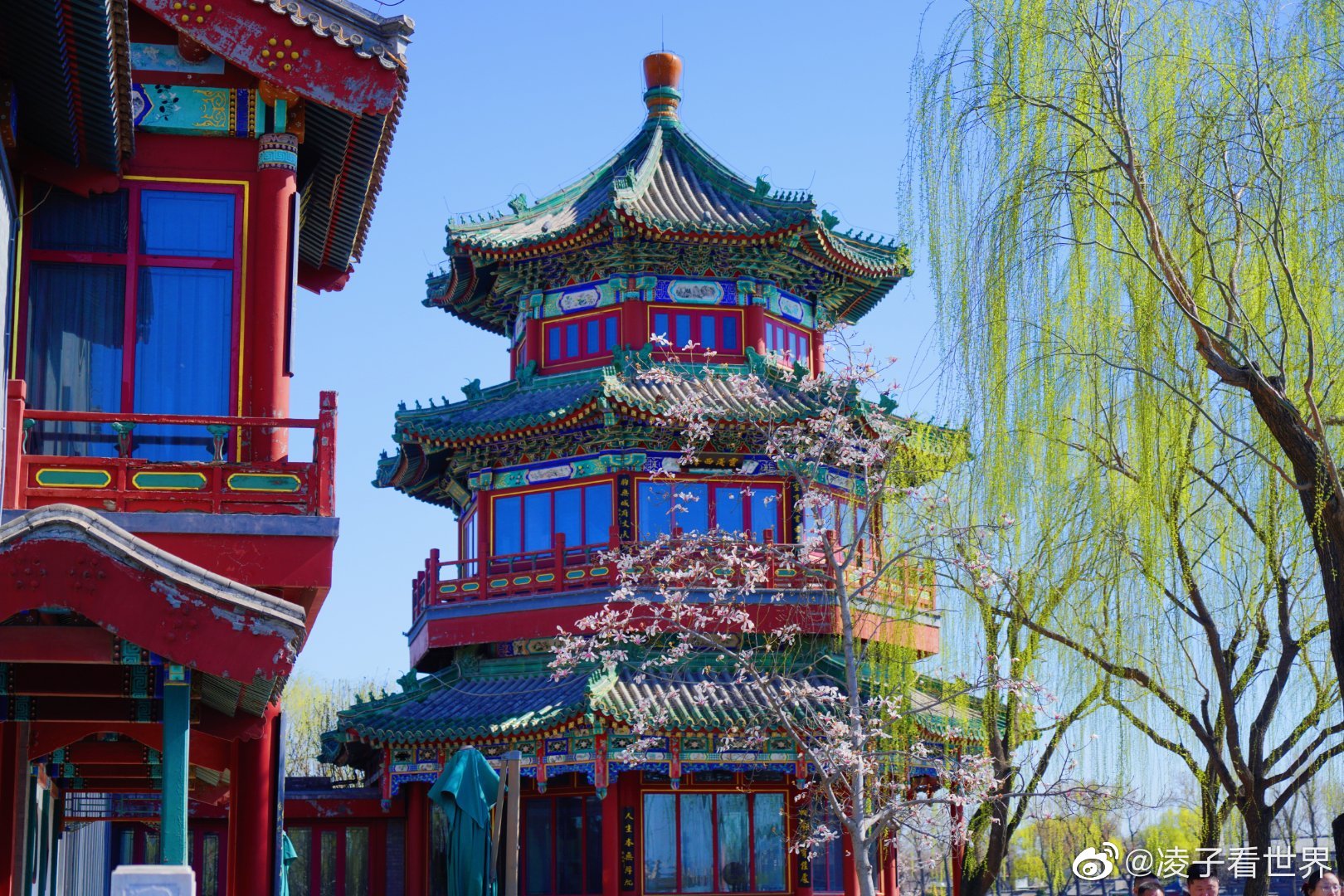 春天满血复活的什刹海…… 北京旅游复苏，春游什刹海的人可真多……