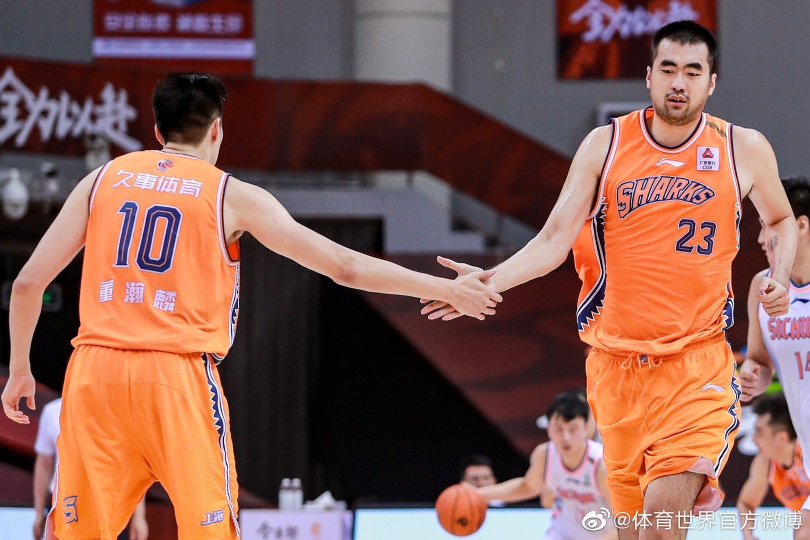 上海大鲨鱼队官方宣布:球队内线张兆旭正式离队_高清图集_新浪网