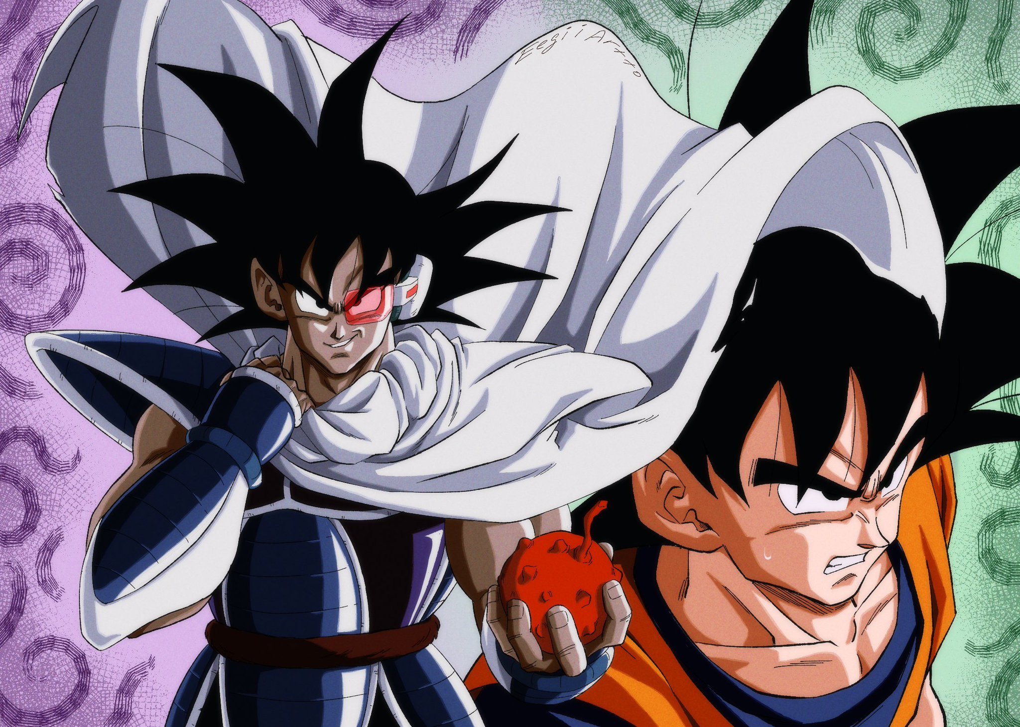 来自插画师eegiieegiiartto的龙珠主题灵感创作插画组图