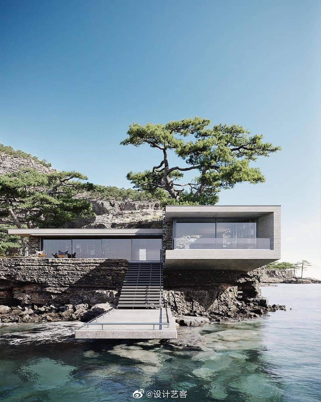 水边的别墅,素雅内敛的生活营造. .__财经头条