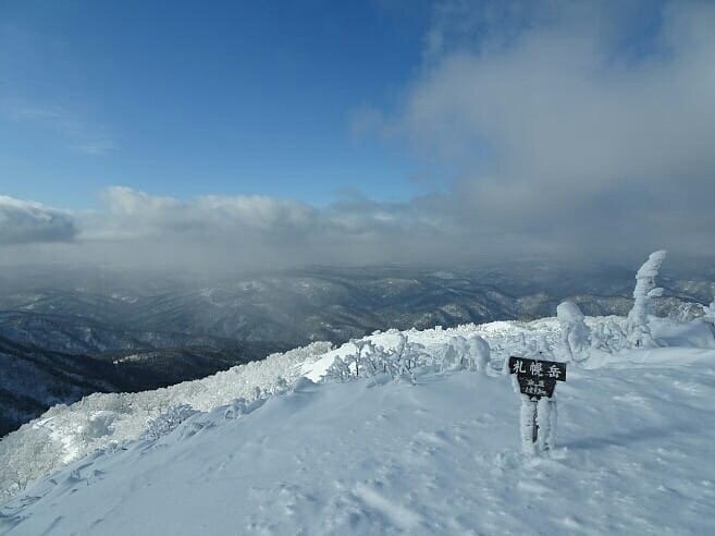 日本北海道雪山