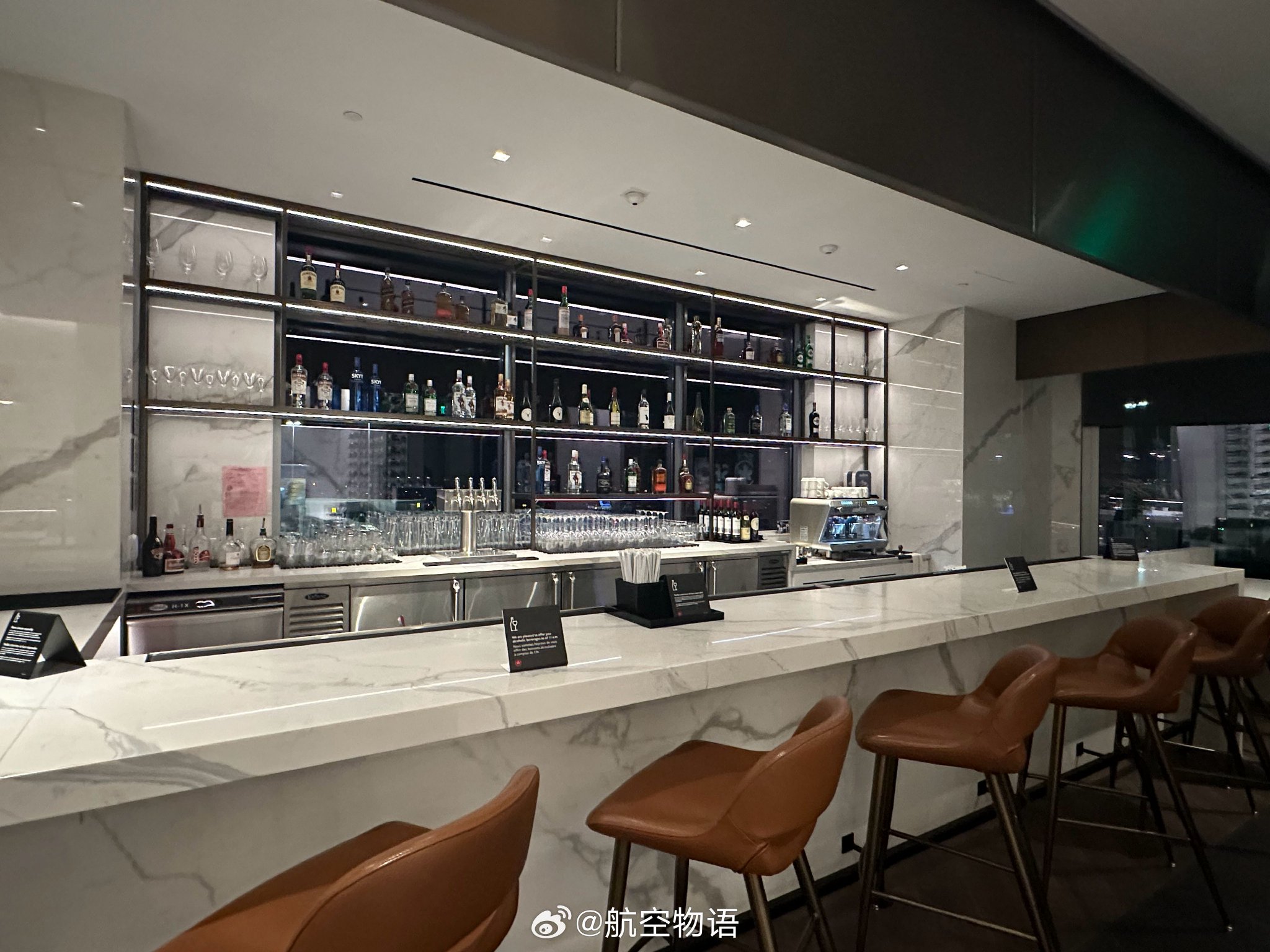 加航在 sfo t2 的 lounge,挺新的,水果和酸奶都挺不错……|酸奶|香草
