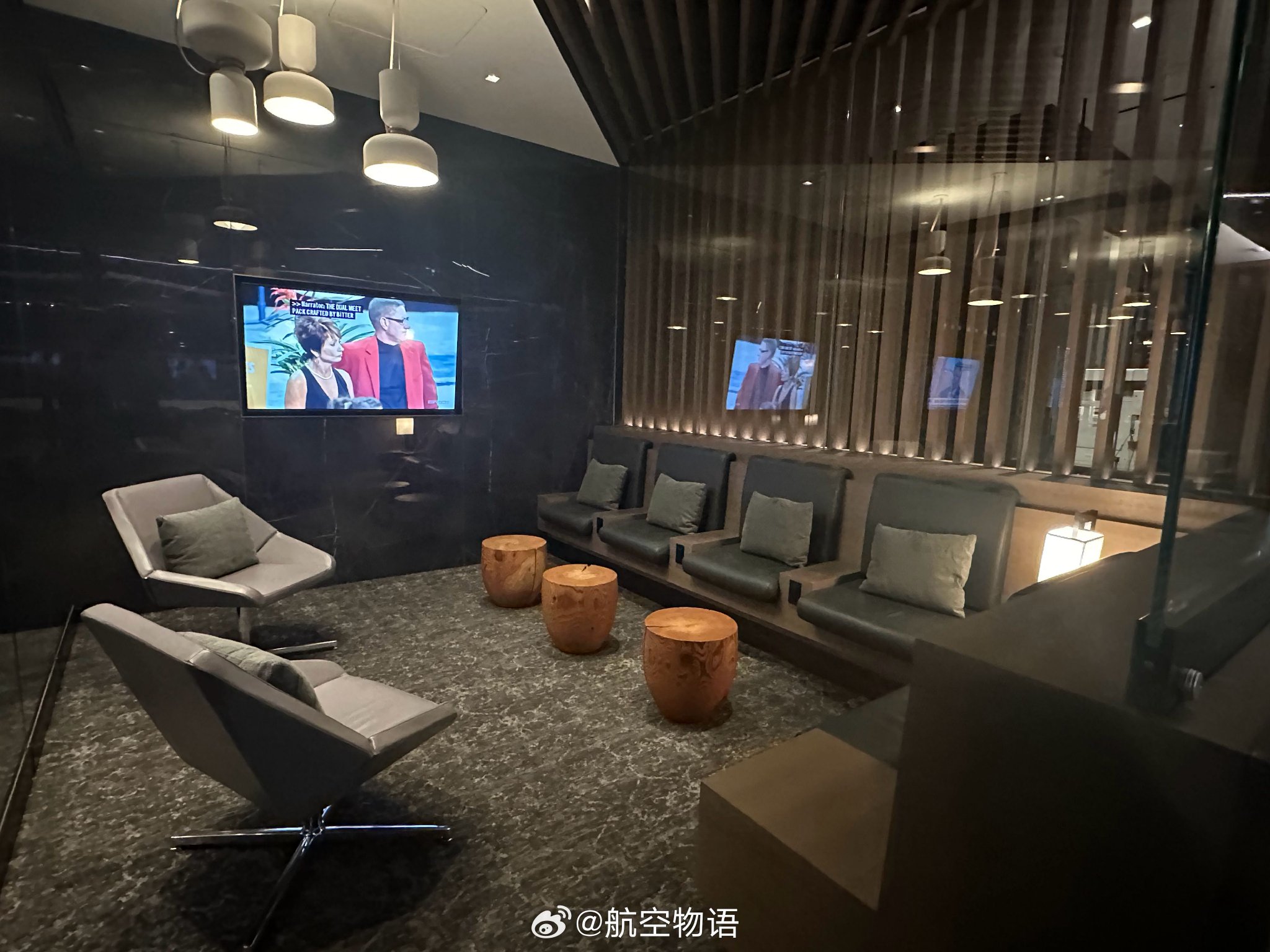 加航在 sfo t2 的 lounge,挺新的,水果和酸奶都挺不错……|酸奶|香草