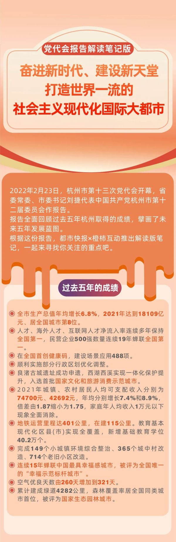 未来五年杭州如何发展？党代会报告一图解读版带你看休闲区蓝鸢梦想 - Www.slyday.coM