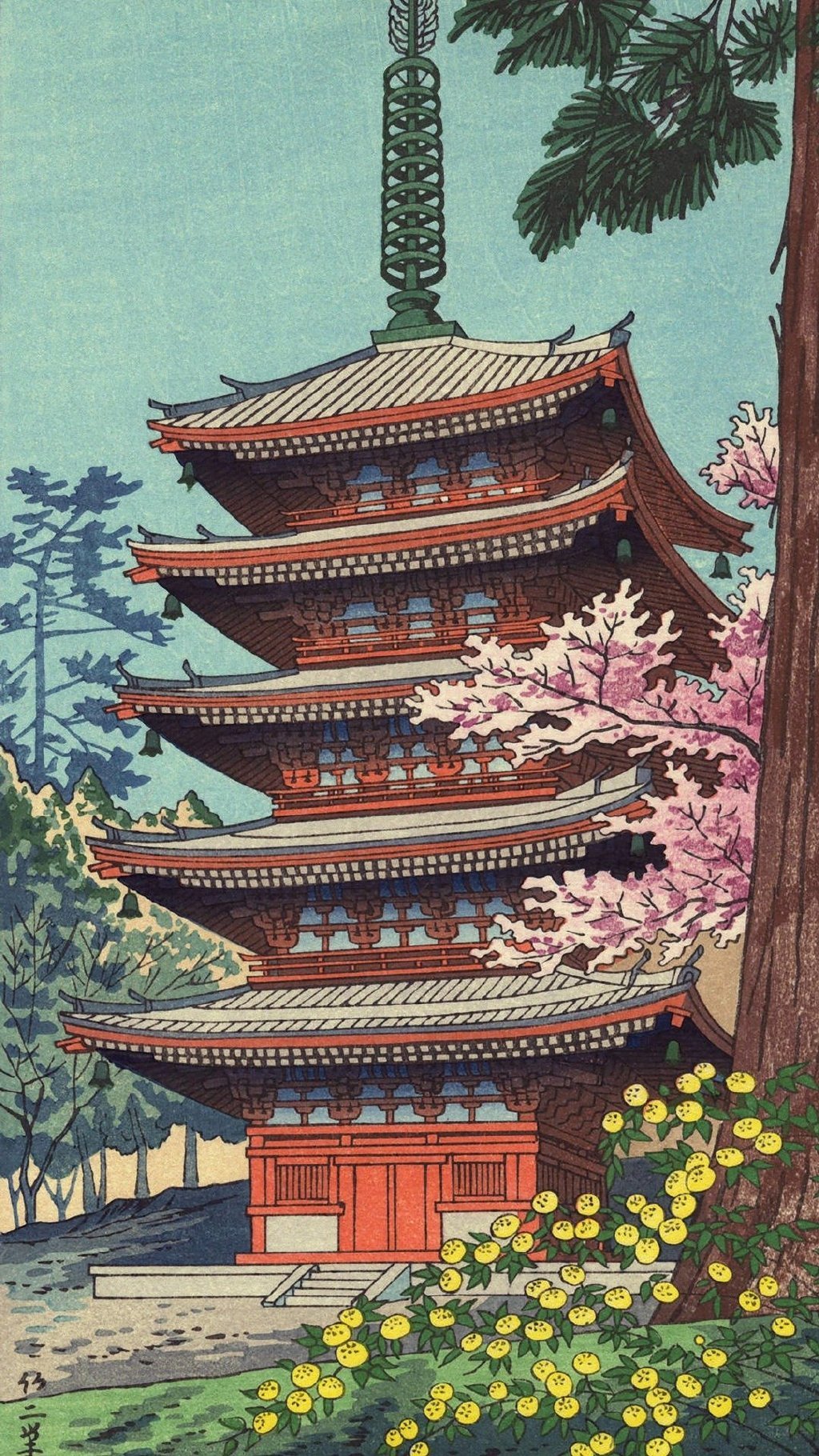 版画里的建筑艺术 日本版画家 浅野竹二(asano takeji)