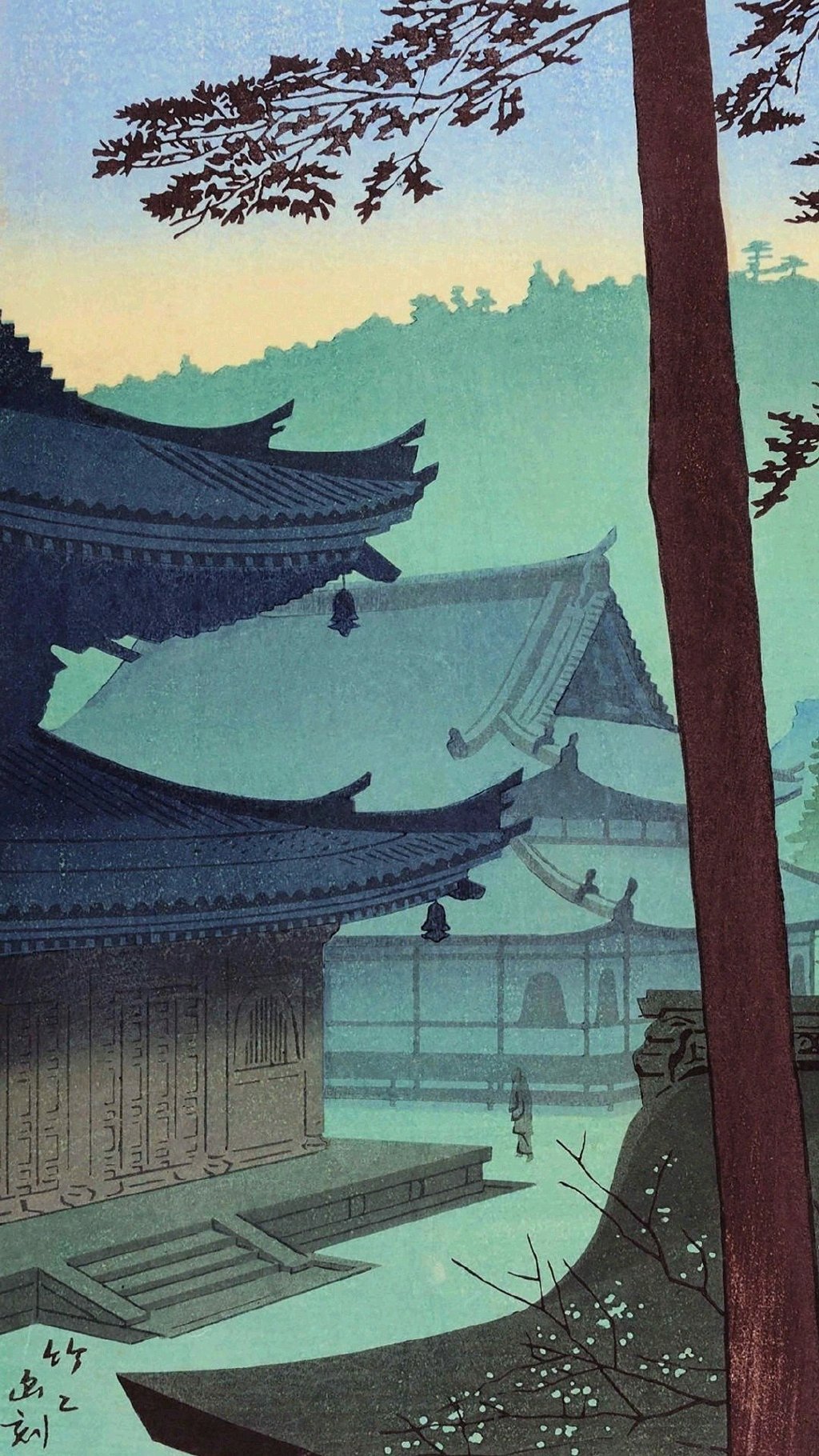 版画里的建筑艺术 日本版画家 浅野竹二(asano takeji)