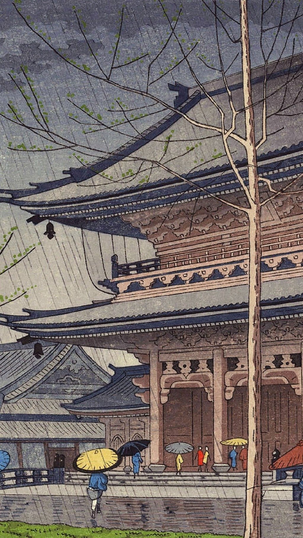 版画里的建筑艺术 日本版画家 浅野竹二(asano takeji)