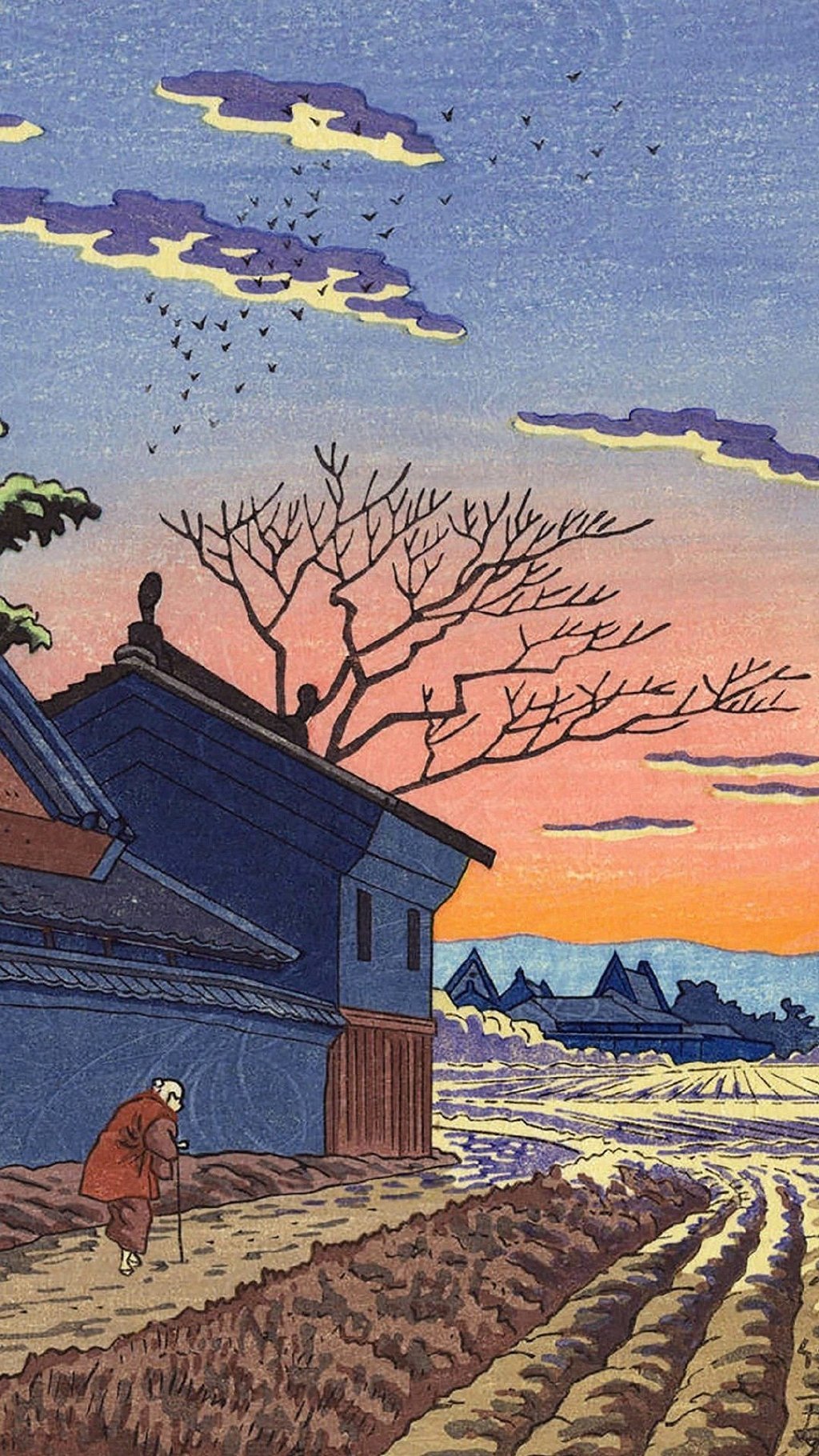 版画里的建筑艺术 日本版画家 浅野竹二(asano takeji)