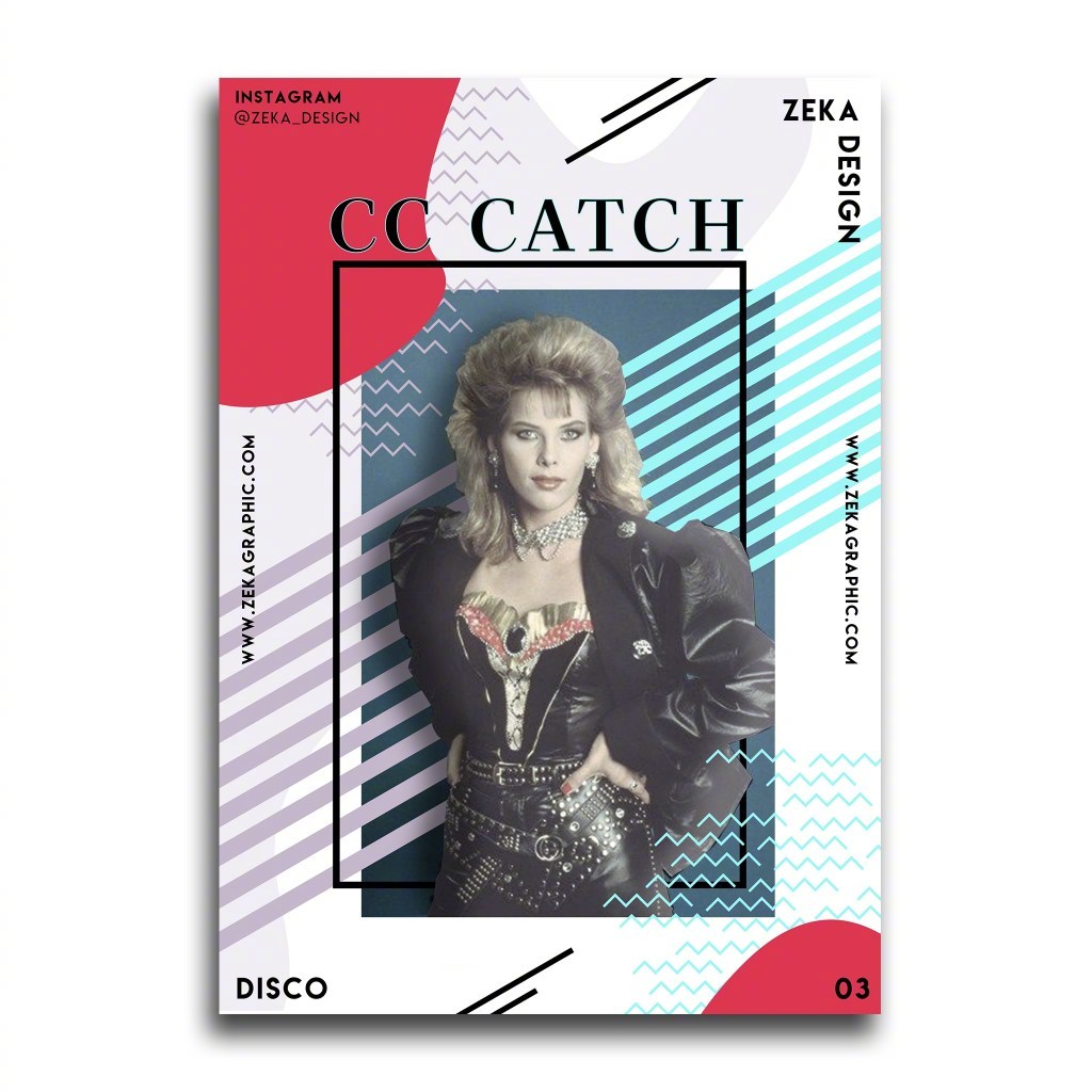 复古时尚的拼贴风海报设计 | zeka design