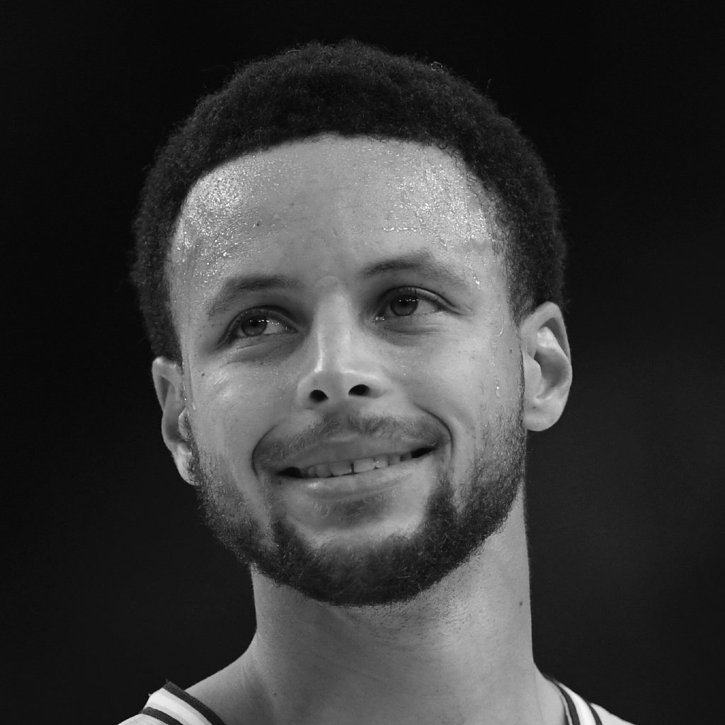 分享一组库里高质感黑白照头像!太萌了!