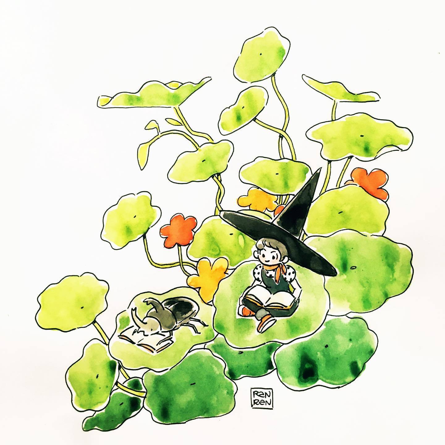 植物精灵主题插画 - 插画师 ranran_高清图集_新浪网