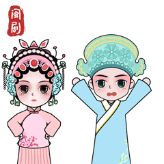 表情包简介根据闽剧经典剧目《陈婧姑》主人公陈婧姑人物形象设计制作