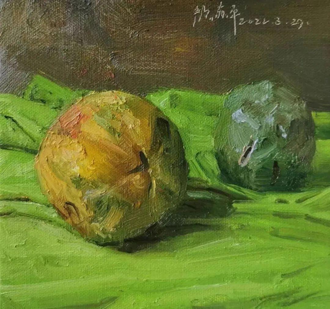 广东画院画家颜苏平静物写生油画作品欣赏