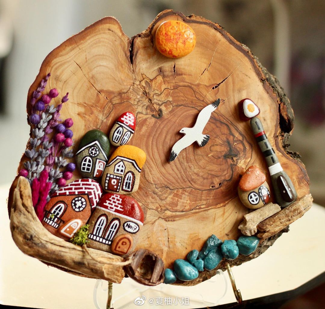 超棒的创意木片画