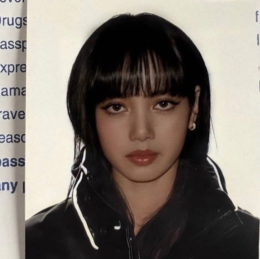 lisa 暗黑系证件照 好飒!__财经头条