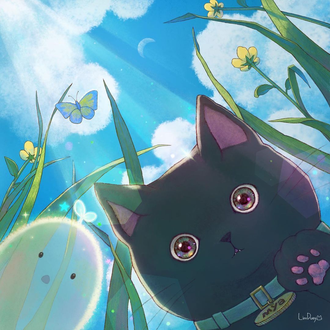 周末一起来云吸猫 插画师Limduey笔下的每只猫咪可爱又治愈……__财经头条