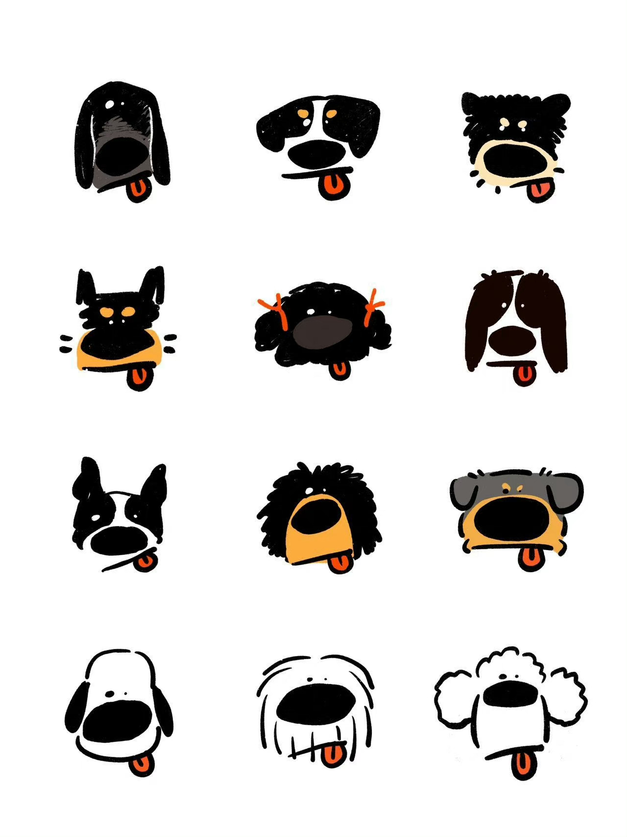 多款修狗图案设计 吃盐的鱼