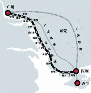 这是中国广东省境内第一条连接广州市,东莞市与深圳市的高速公路,为