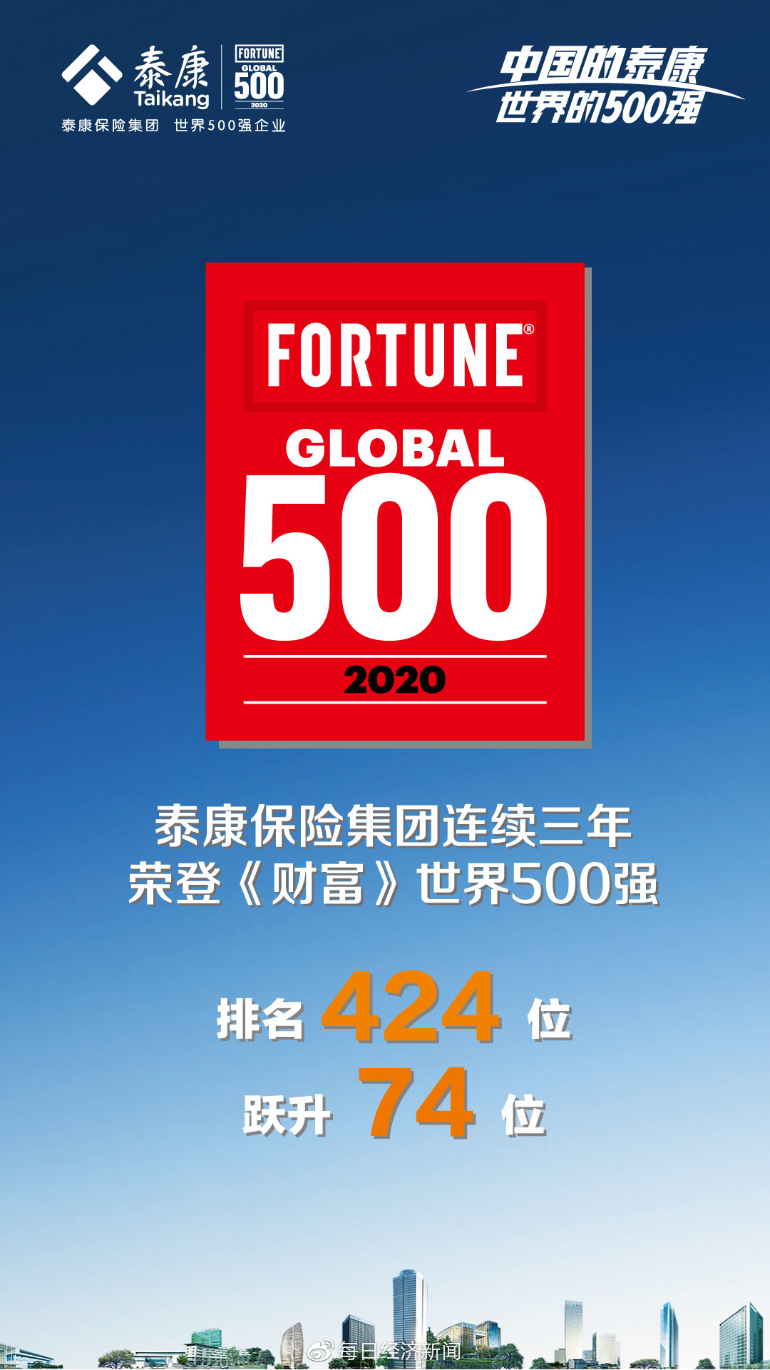 泰康2020世界五百强_中国的泰康世界的500强——聆听“泰康寿险达人的故