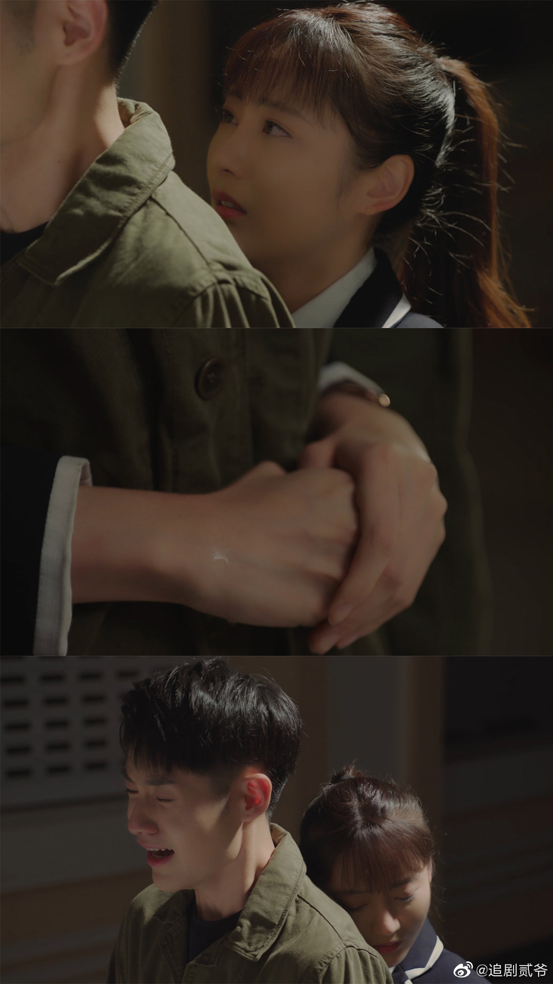 背后抱又暖又贴心  韩沐依彭楚奥演技好带感,掉泪