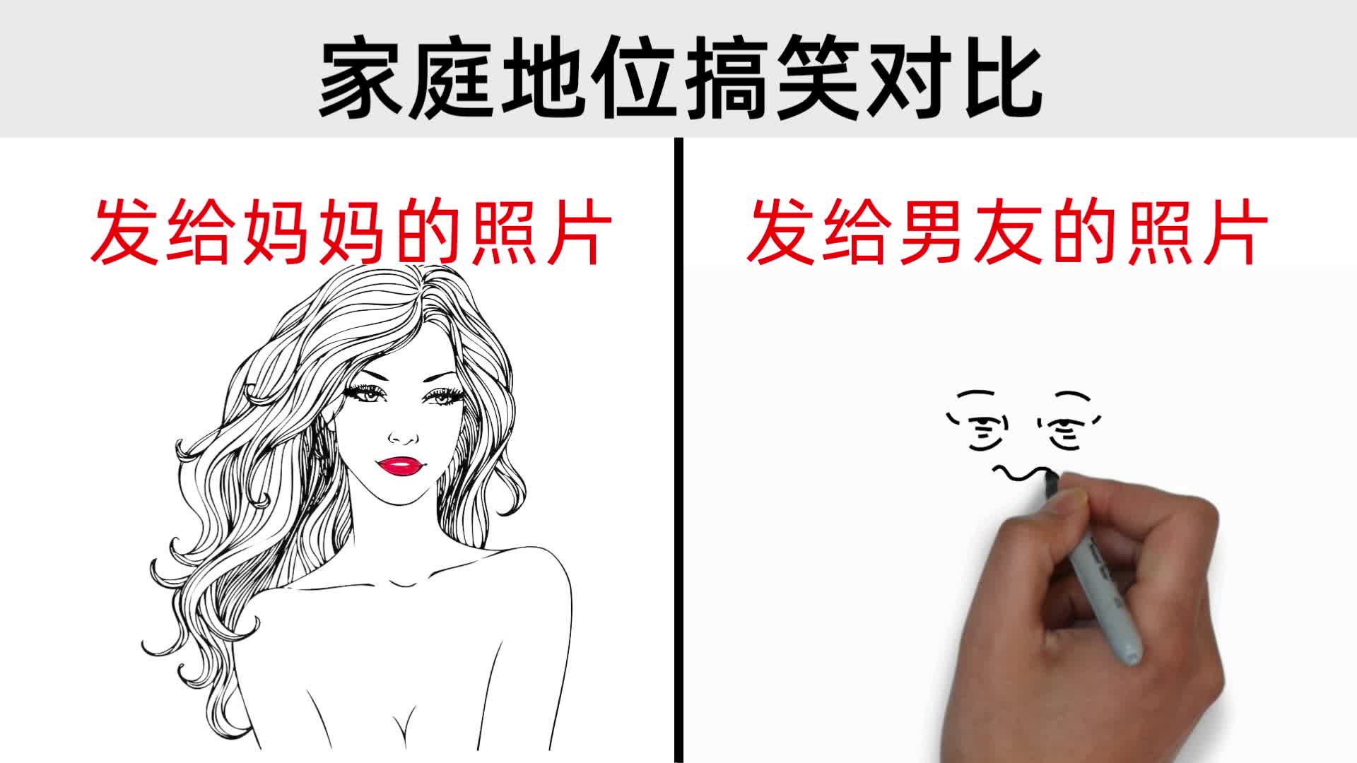 妈妈vs男友家庭地位搞笑对比太真实了哈哈哈