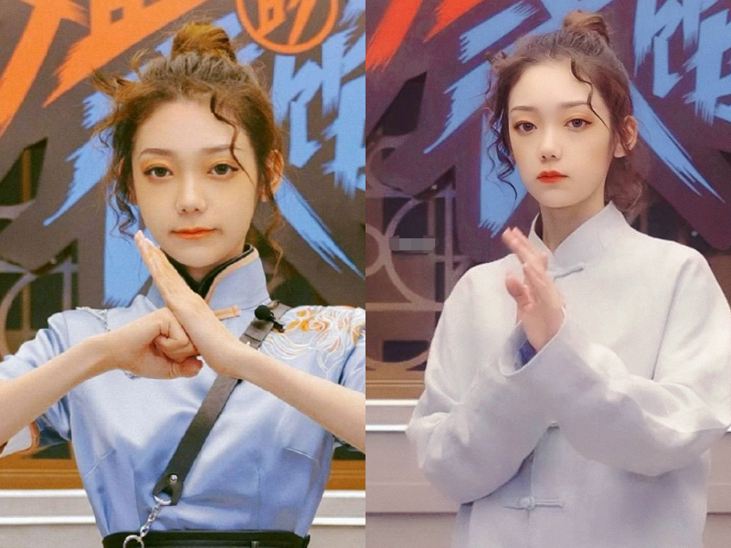 硬糖少女303新综艺两套着装练功服秒表旗袍又a又飒