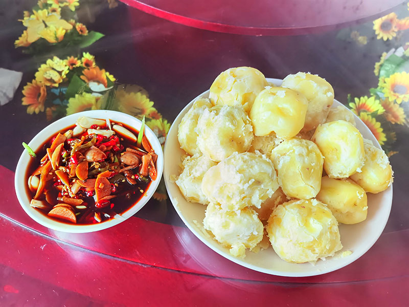 昆明东川李子沟开花洋芋迎丰收|种植|洋芋|农户_新浪新闻