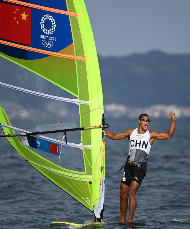 帆船帆板——男子rs:x:中国选手毕焜获铜牌