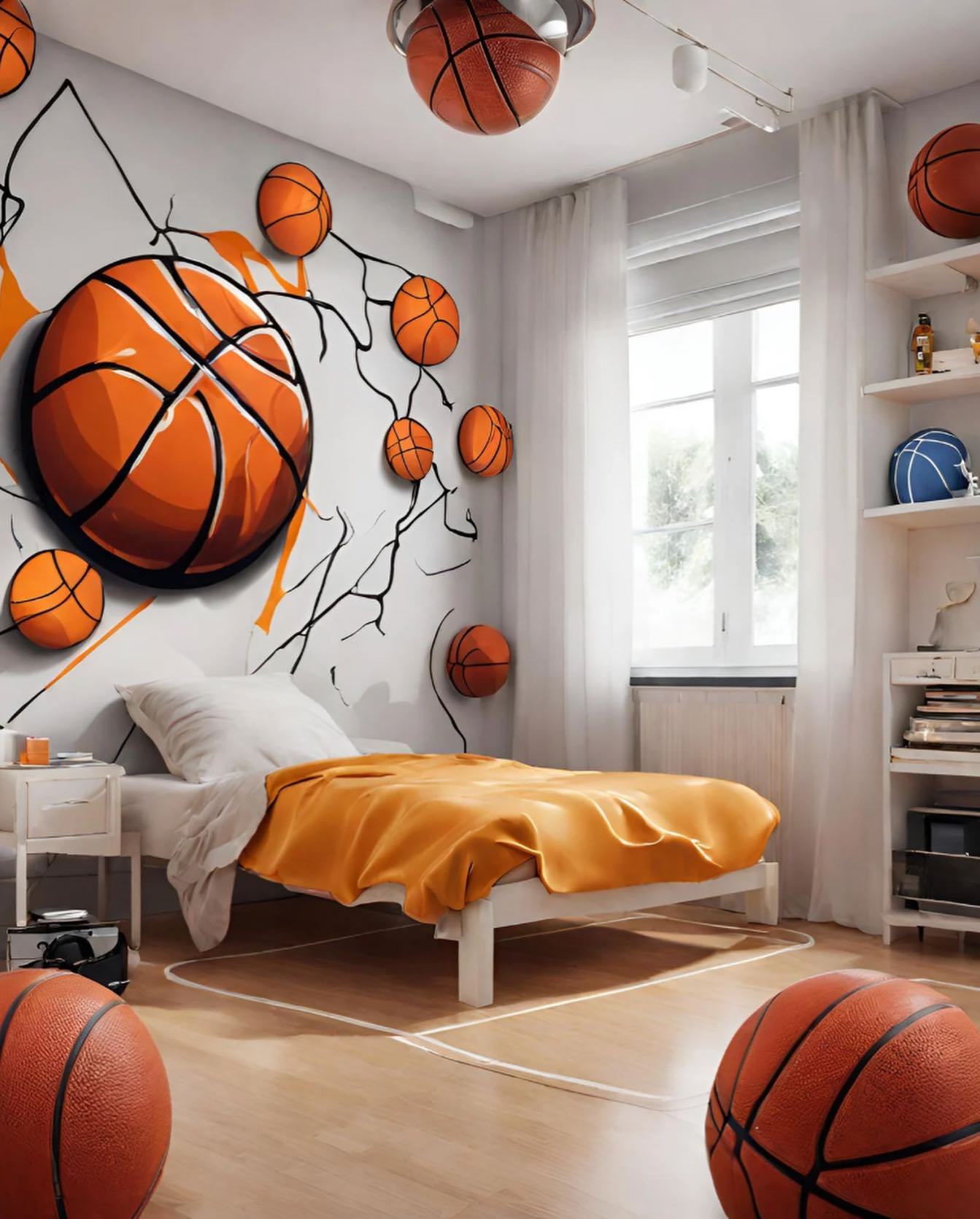 这装修简直就是热爱篮球人的梦中情房!
